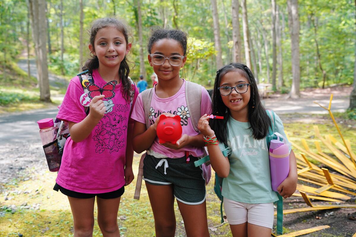 Usdan Summer Camp for the Arts students on Red Object Day