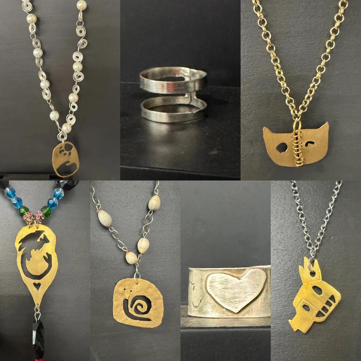 Usdan Summer Camp for the Arts jewelry made by Art students