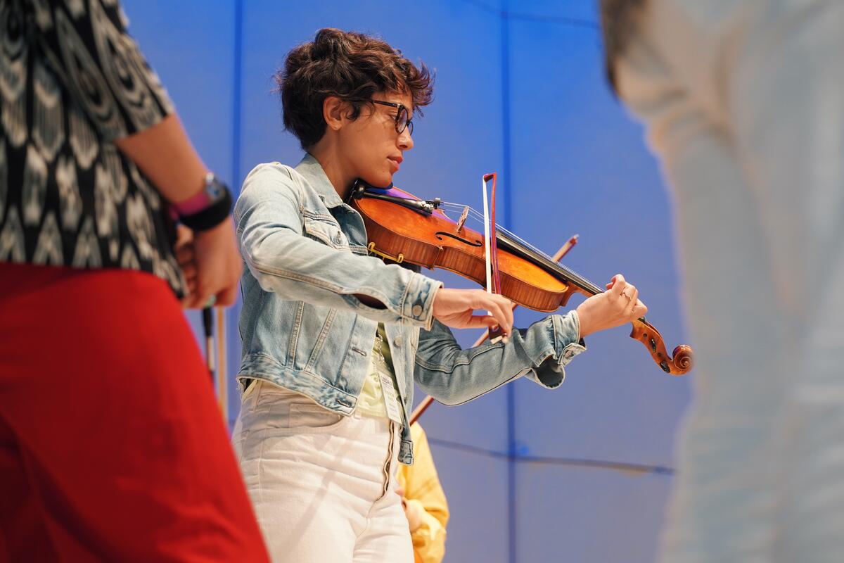 The Knights perform at Usdan Summer Camp for the Arts