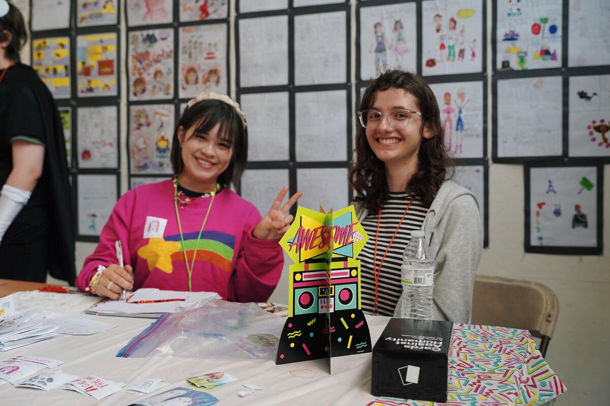 Usdan Summer Camp for the arts Art students show off their artwork