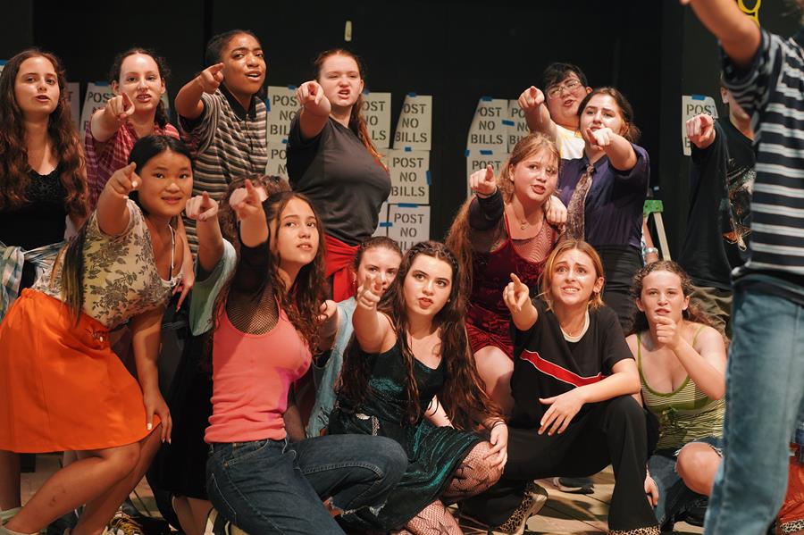 Usdan Summer Camp for the Arts Theater students perform on stage