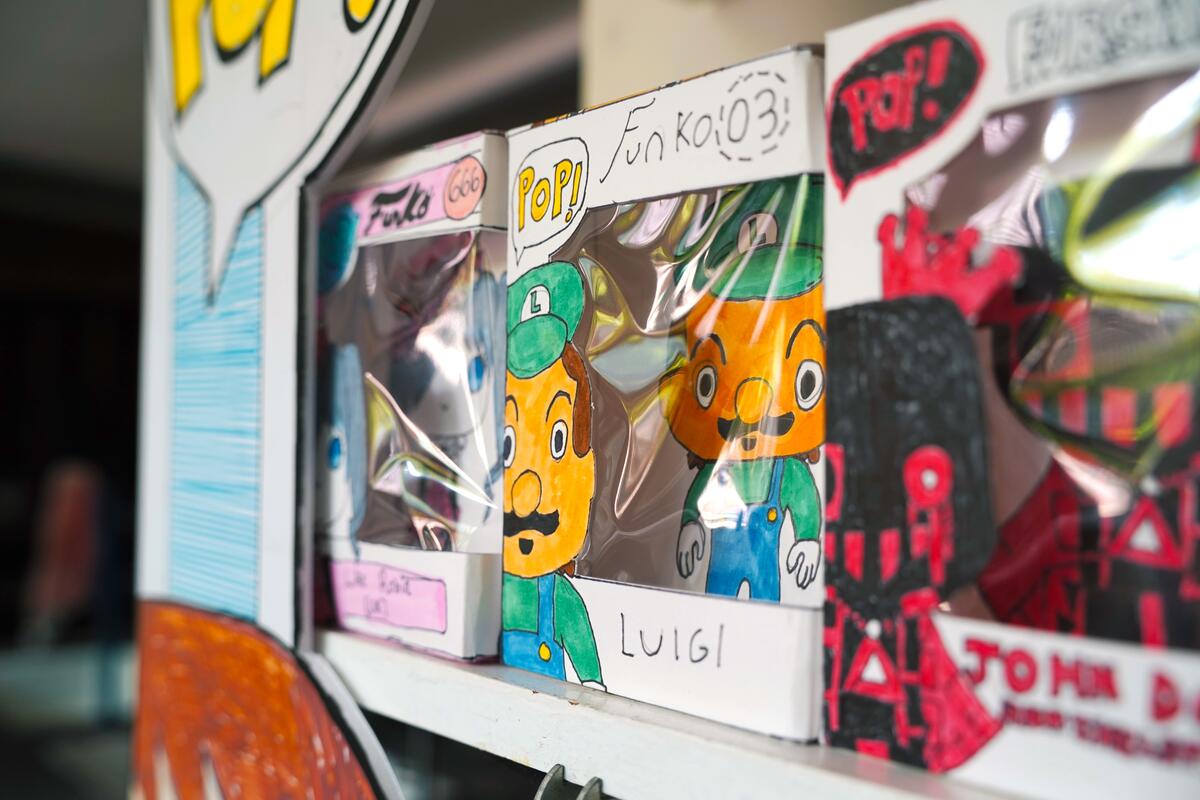 Usdan Summer Camp for the Arts Art students display work at Comic Con