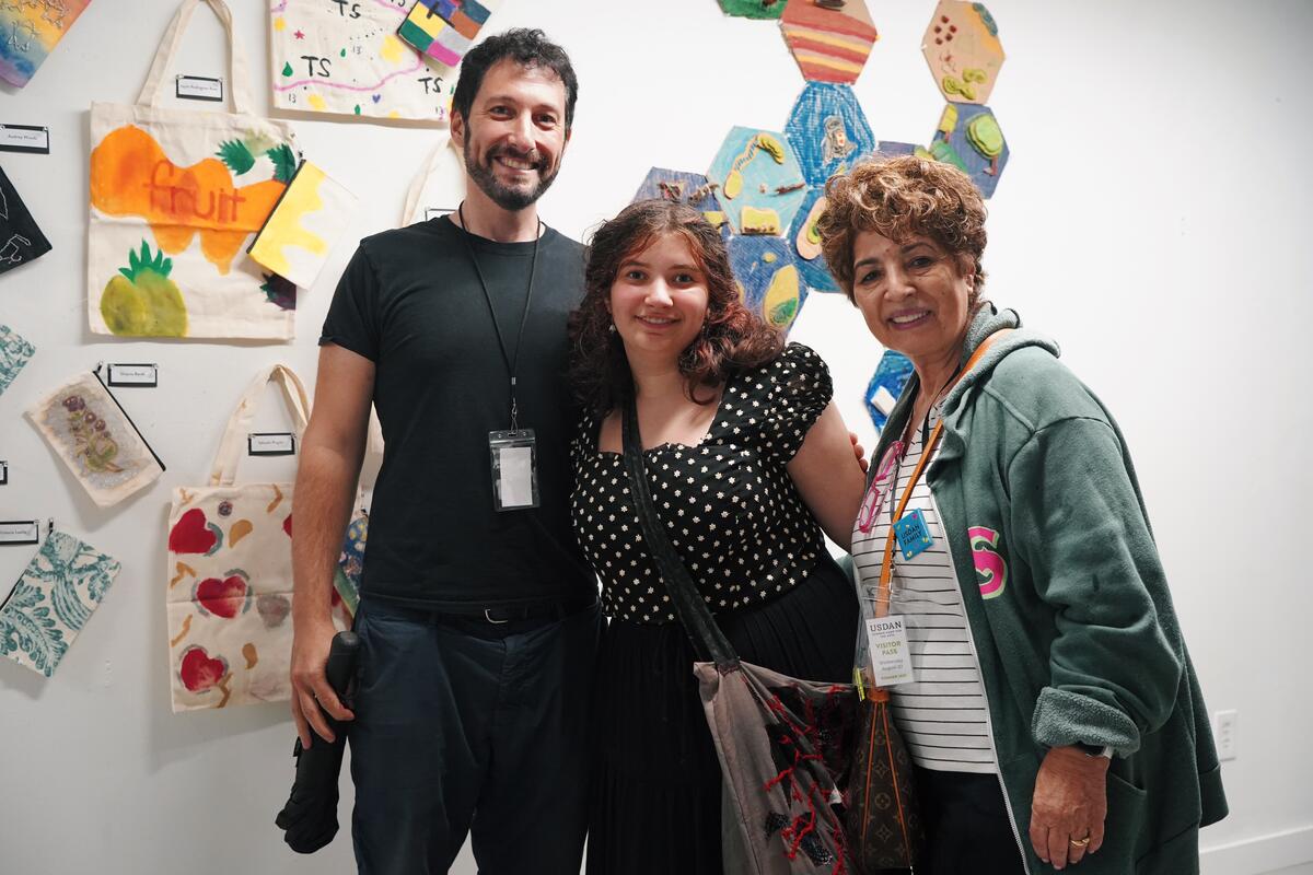 Friends and family attend Usdan Summer Camp for the Arts' August Community Day