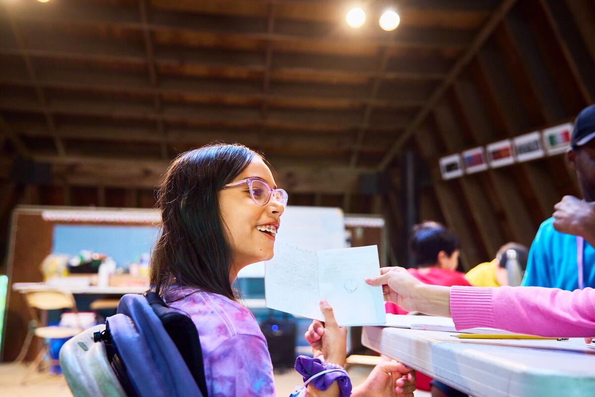 Usdan Summer Camp for the Arts Creative Writing student