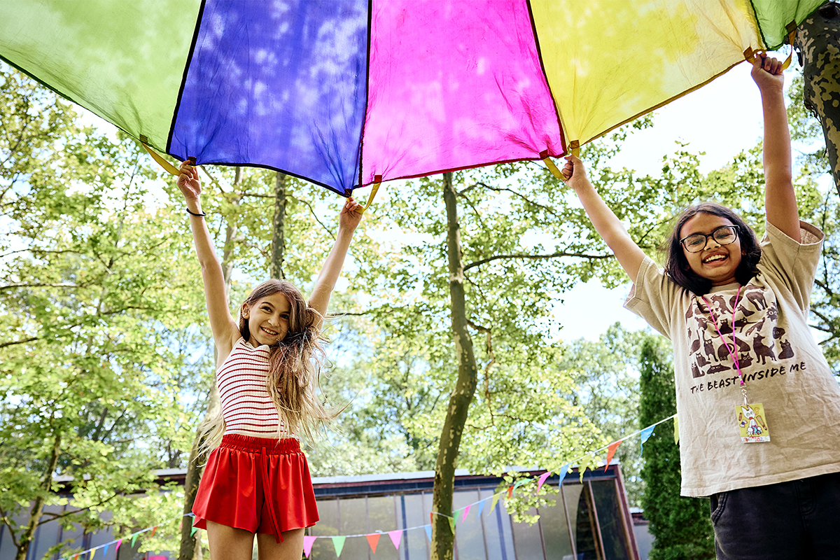 Students celebrate at Usdan Summer Camp for the arts! Apply today for the Uniquely U Scholarship search!!