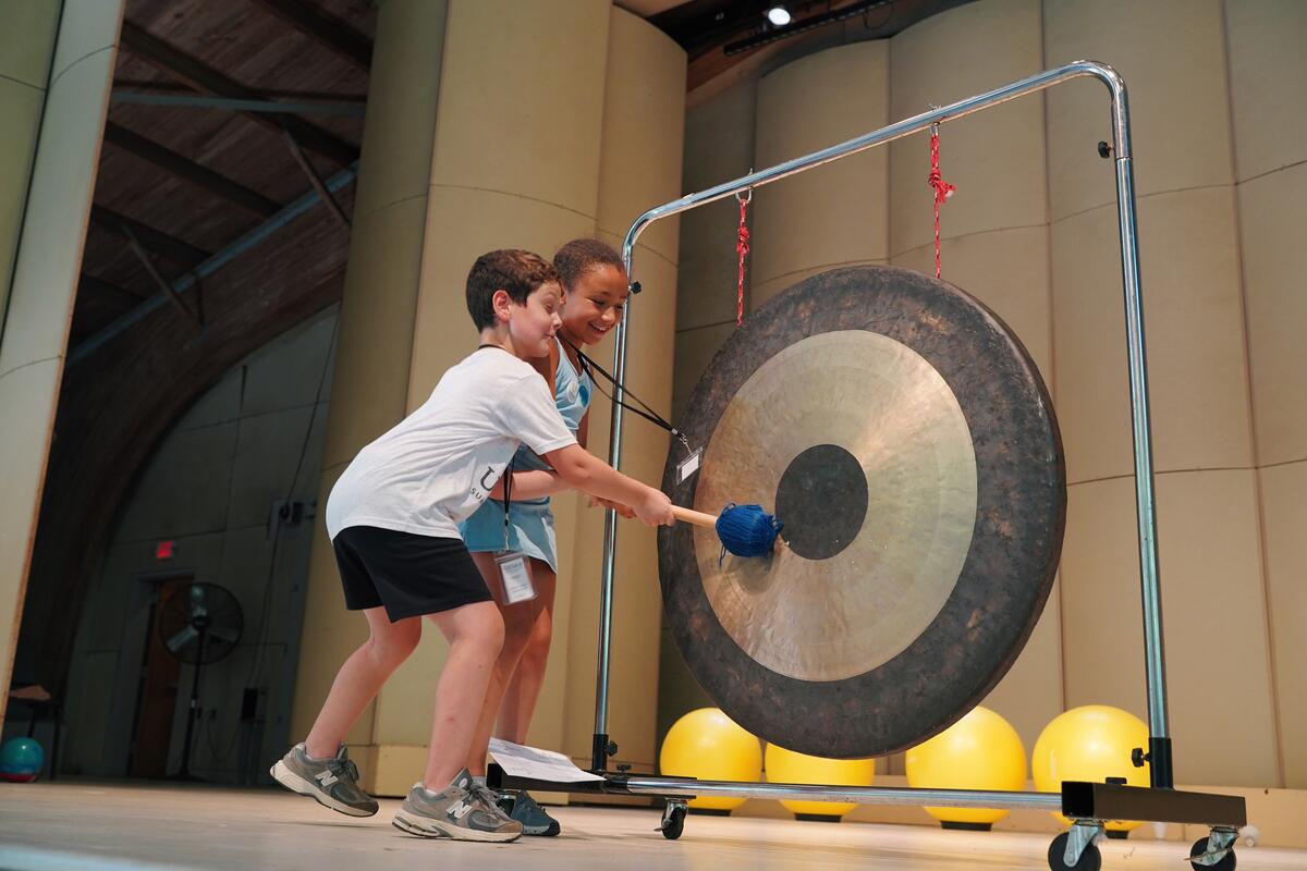 Usdan Summer Camp for the Arts gong