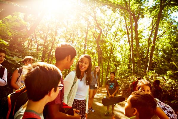bright sun on kids