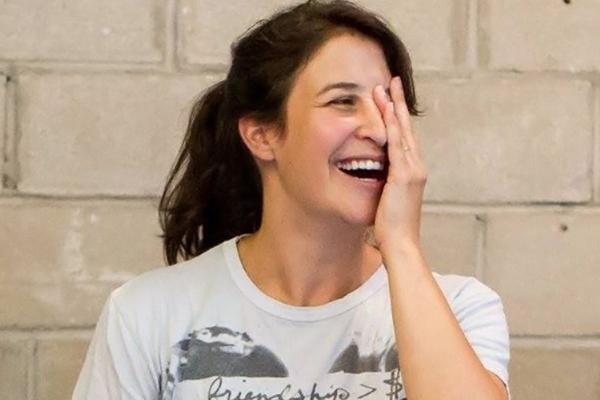 Juliana May laughs