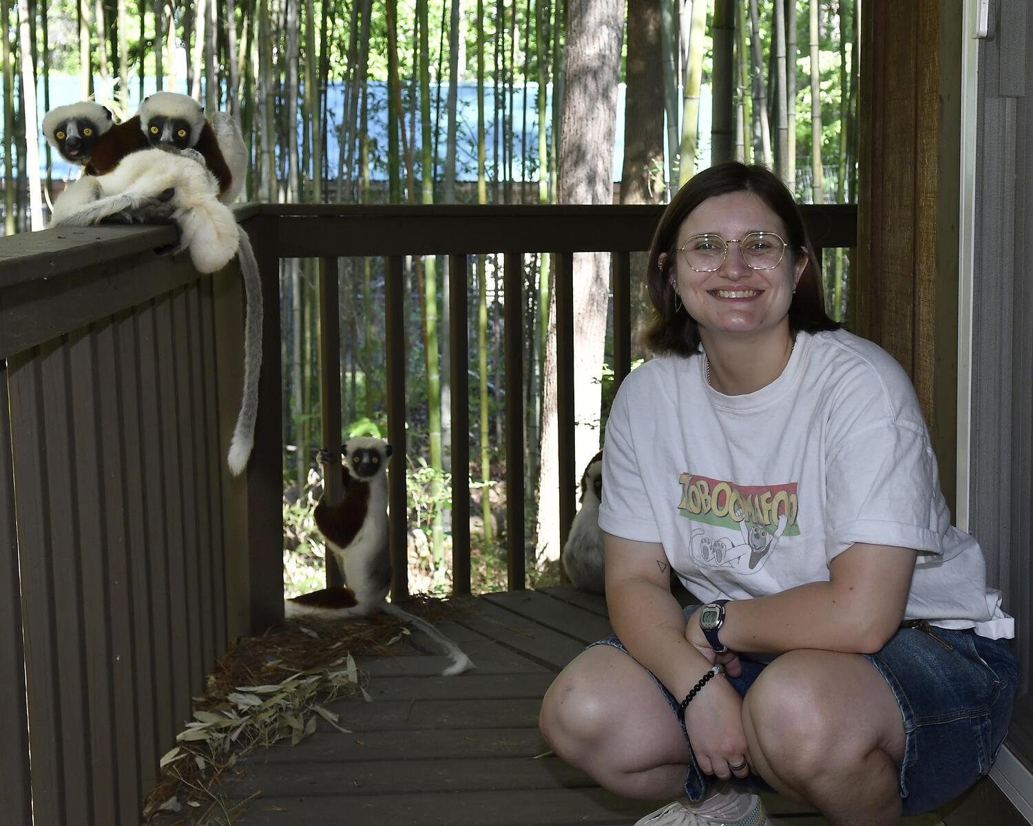 Abby Flyer at the Duke Lemur Center 