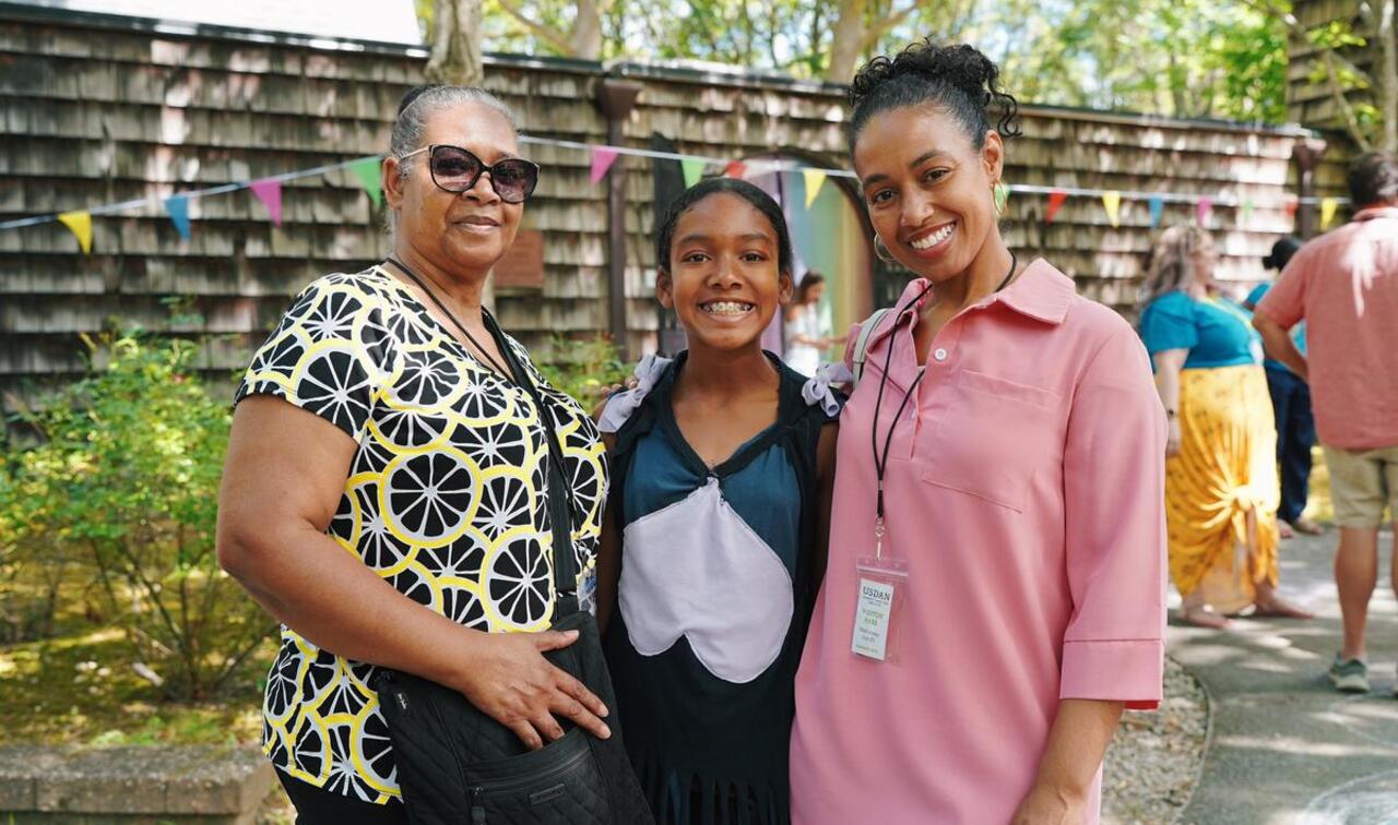 Usdan Summer Camp for the Arts Students and families at Community Day