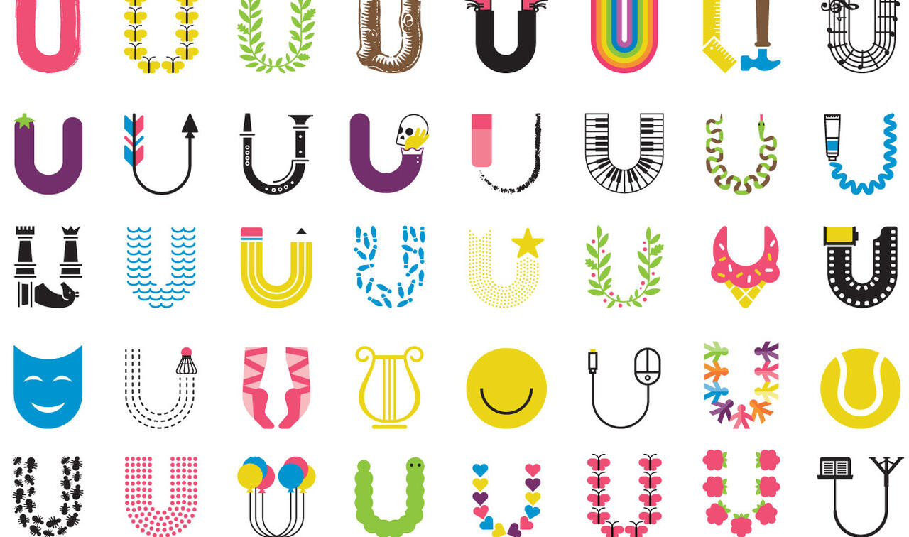 A sampling of different Usdan U icons