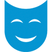Usdan Theater Comedy Mask Icon