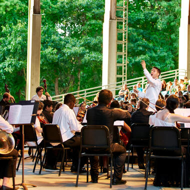 Conductor in the amphitheater