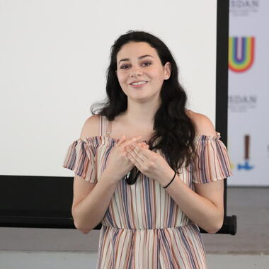 Meredith O'Connor U.N. Celebrity Youth Activist Meredith O'Connor visited Usdan campus