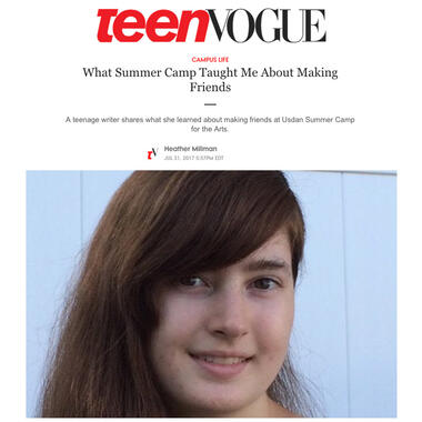 first-day trepidation to comfort and connection on the Usdan campus