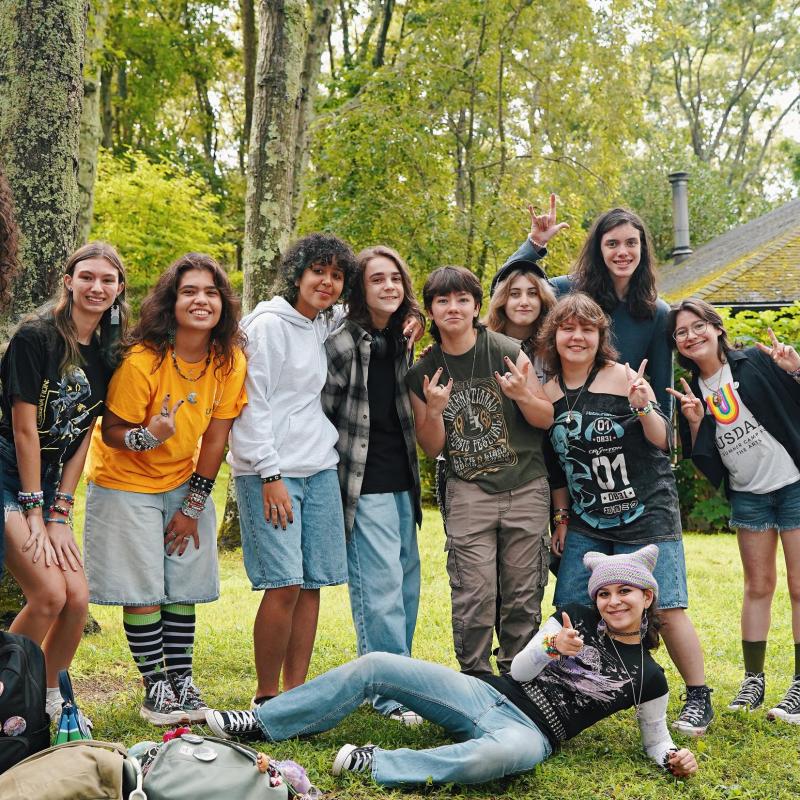 Students on the last day of Usdan's 59th summer 